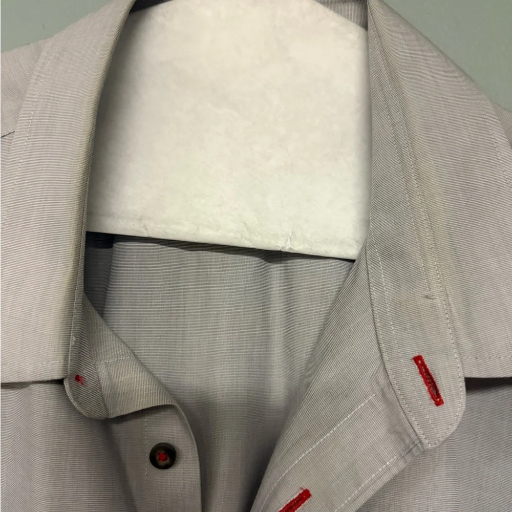 UNTUCKit Men's Light Gray Long-Sleeve Button-Up Shirt 2XL - Picture 2 of 5